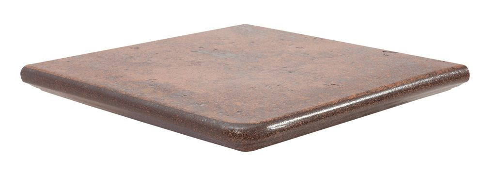 Ступень клинкер Exagres 33x33 14мм Metalica Cherry 327 Флорентийская Угловая Cartabón Fiorentino R9 противоскользящая коричневый Ступень клинкер Exagres 33x33 14мм Metalica Cherry 327 Флорентийская Угловая Cartabón Fiorentino R9 противоскользящая коричневый