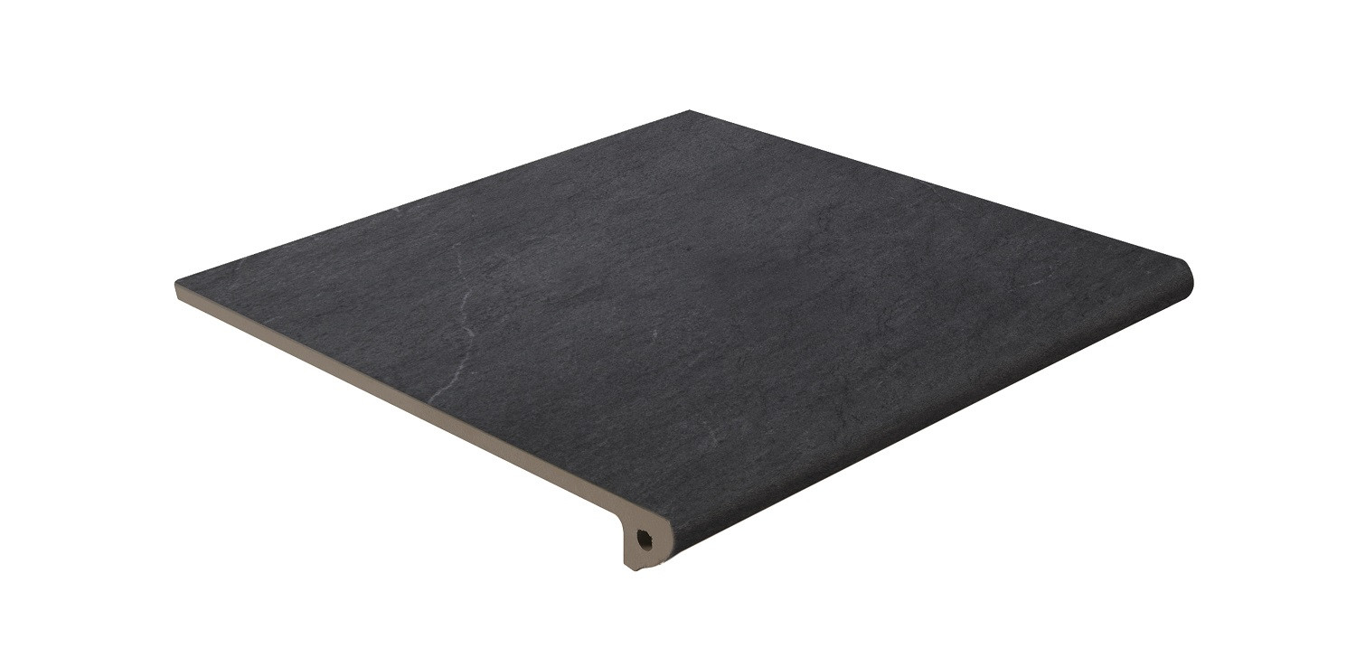 Ступень клинкерная Exagres 33x33 Mediterraneo Grafito 331 Флорентийская/Peldano Fiorentino R9 противоскользящая серый темный 12мм Ступень клинкерная Exagres 33x33 Mediterraneo Grafito 331 Флорентийская/Peldano Fiorentino R9 противоскользящая серый темный 12мм