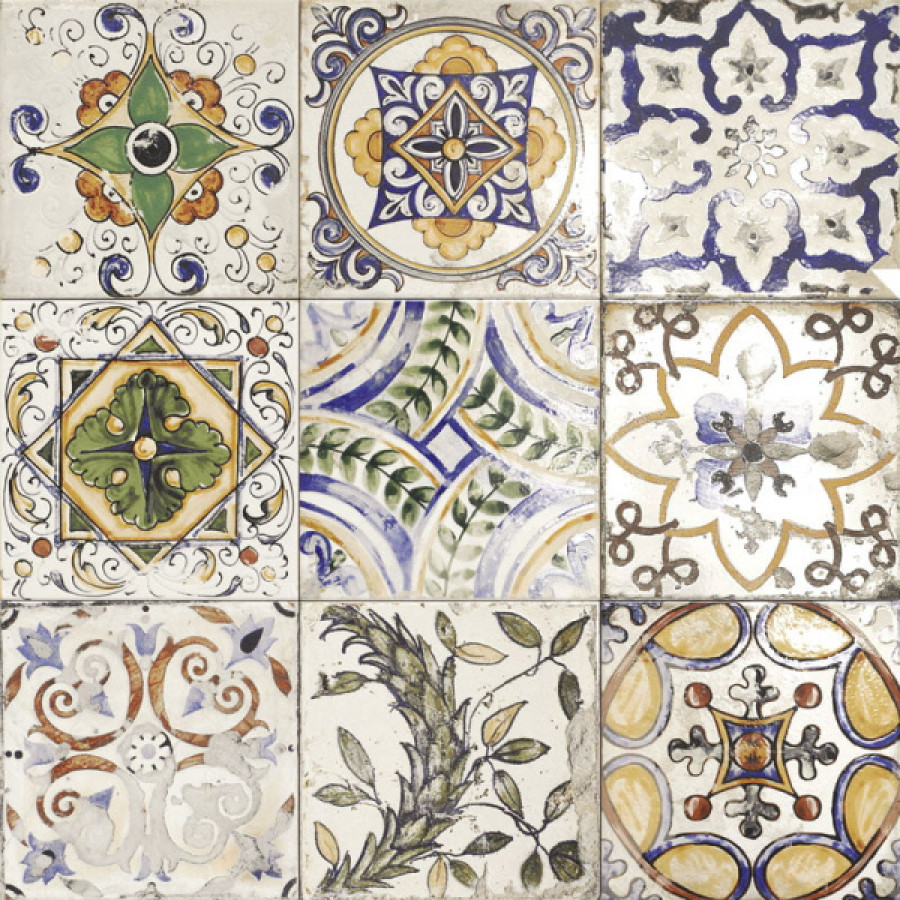Плитка настенная Maiolica Centro глянцевая мультиколор 20x20 7.5мм Mainzu Плитка настенная Maiolica Centro глянцевая мультиколор 20x20 7.5мм Mainzu