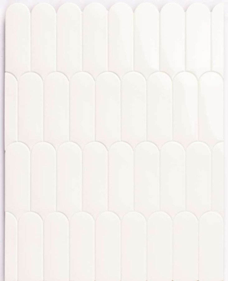 Плитка настенная Fan White глянцевая белый 20x7 9.0мм Natucer Плитка настенная Fan White глянцевая белый 20x7 9.0мм Natucer