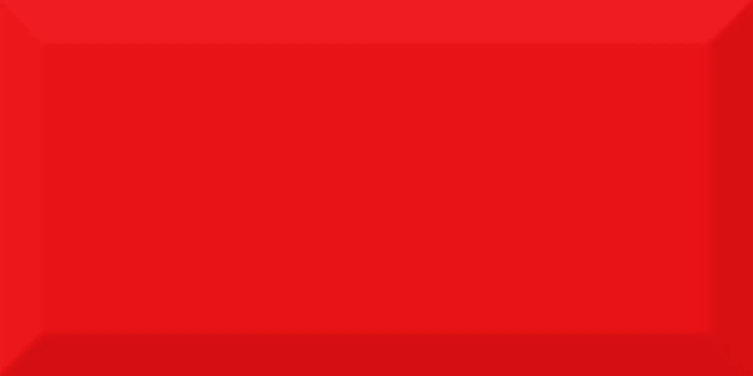 Плитка настенная Monocolor Biselado Rojo Brillo 10x20 Absolut Keramika Плитка настенная Monocolor Biselado Rojo Brillo 10x20 Absolut Keramika