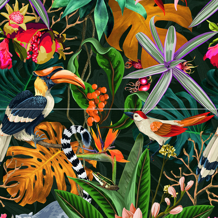Плитка APE декор 120x120 Raw Decor Set 2 Tropical AB матовая Плитка APE декор 120x120 Raw Decor Set 2 Tropical AB матовая