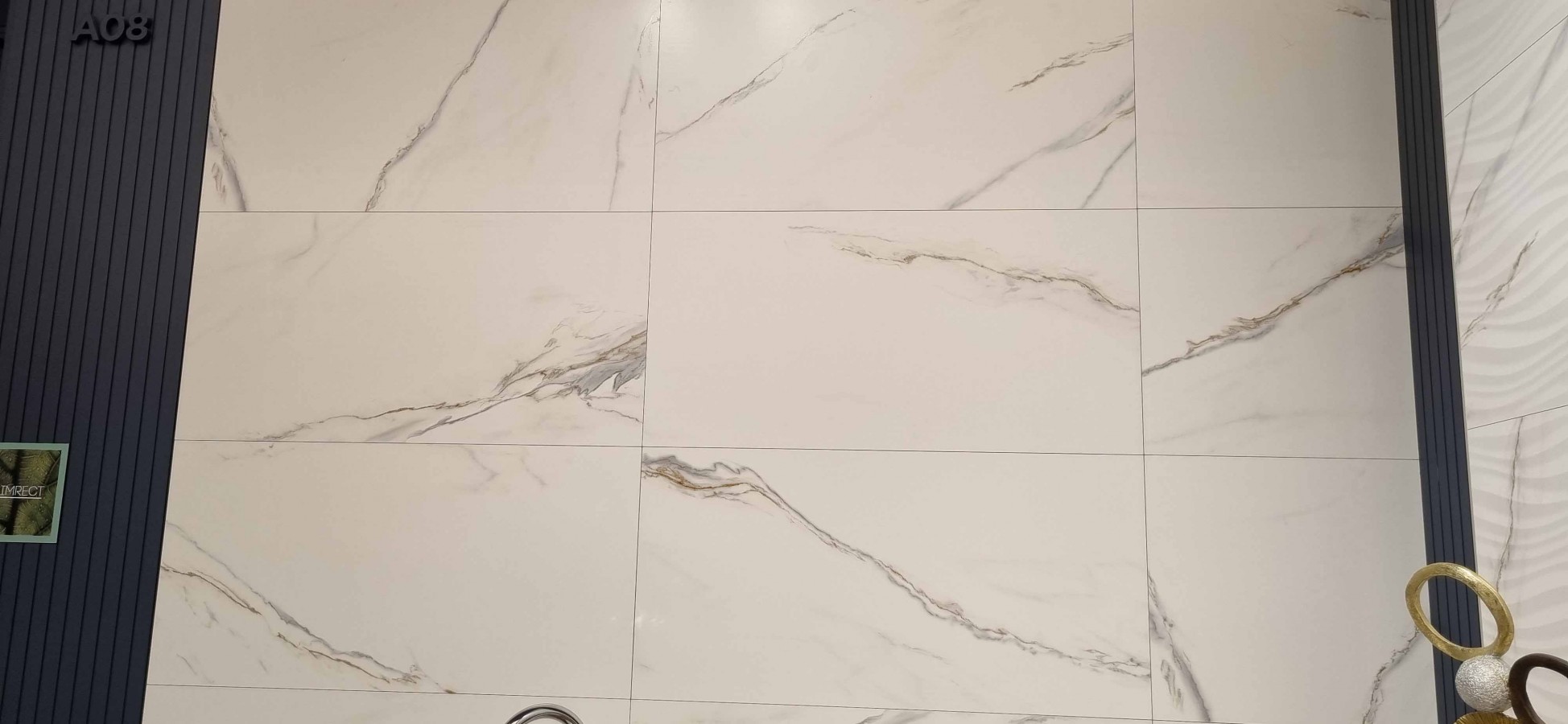 Плитка настенная 90x30 Аква Бьянко матовая Azulev Плитка настенная 90x30 Аква Бьянко матовая Azulev