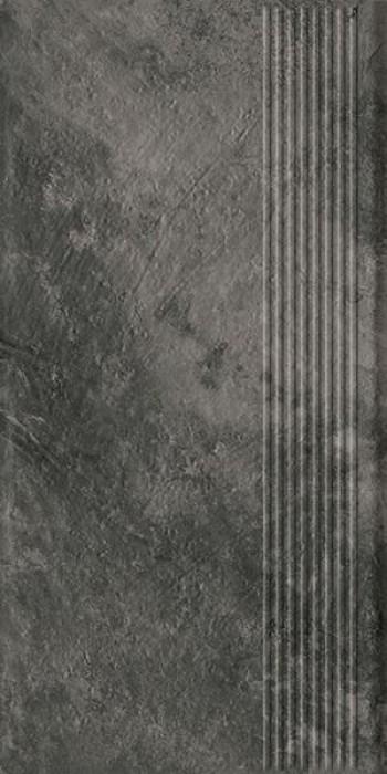 Плитка ступень 60x30 Ардис Дарк структурная B1a матовая Ceramika Paradyz Плитка ступень 60x30 Ардис Дарк структурная B1a матовая Ceramika Paradyz