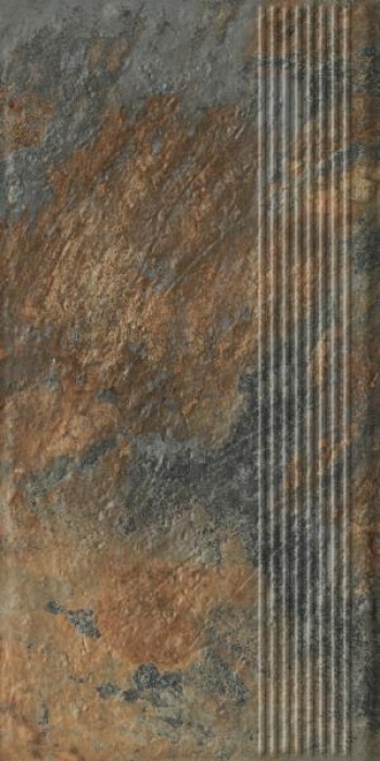 Плитка ступень 60x30 Ардис Раст структурная B1a матовая Ceramika Paradyz Плитка ступень 60x30 Ардис Раст структурная B1a матовая Ceramika Paradyz