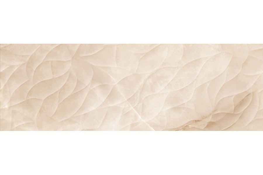 Плитка Ivory настенная рельеф бежевый (IVU012D) 25x75