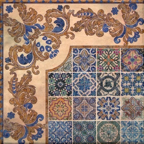 Плитка напольная Cifre Ceramica Iberia Ang. Roseton IBERIA 33*33