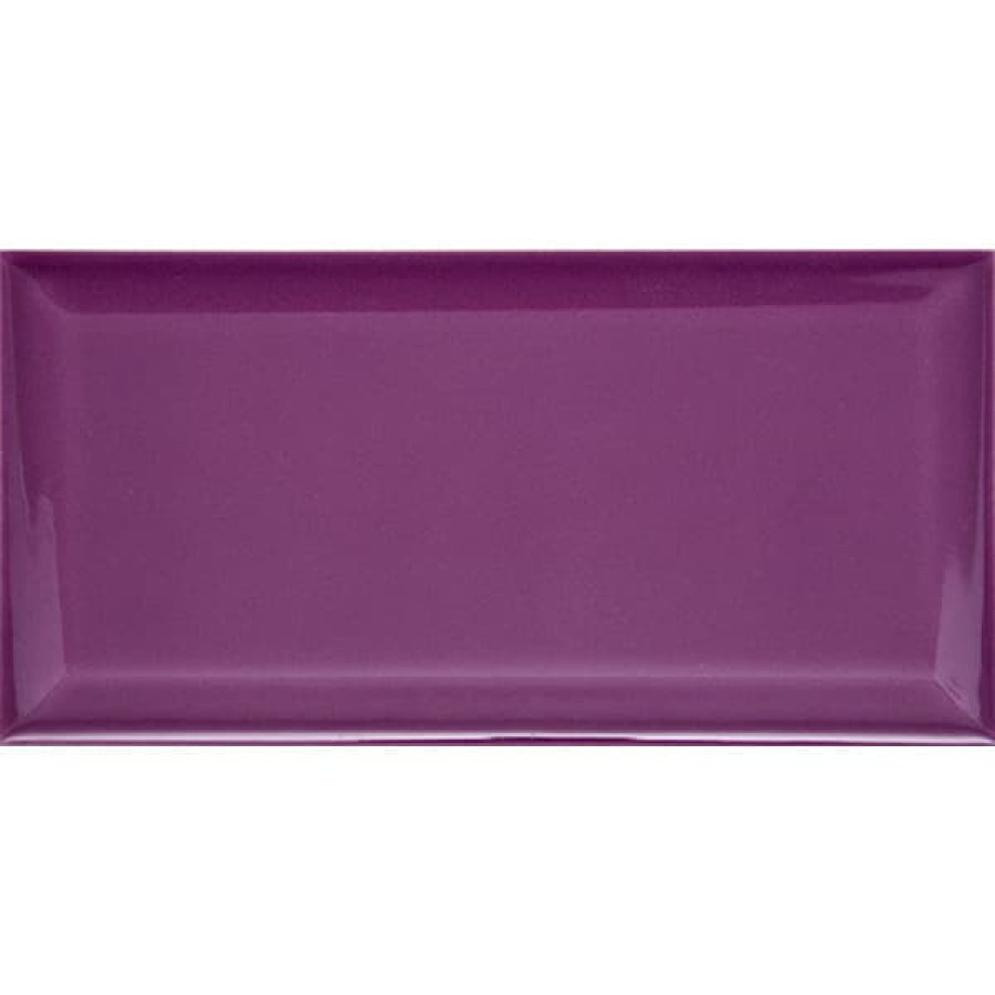 Кабанчик 15x8 Biselado Morado Brillo гладкая глянцевая фиолетовый Dar Ceramics Кабанчик 15x8 Biselado Morado Brillo гладкая глянцевая фиолетовый Dar Ceramics