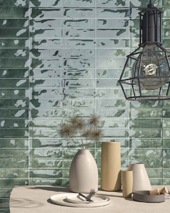 Плитка настенная 60x31 Пул зеленая глянцевая Ecoceramic Плитка настенная 60x31 Пул зеленая глянцевая Ecoceramic