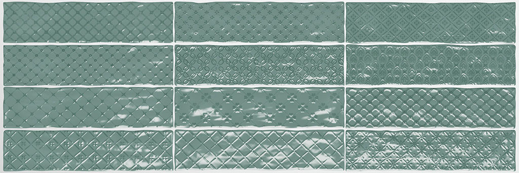 Настенная плитка декорированная 30x8 Music Verde Decor глянцевая зеленый El Barco Настенная плитка декорированная 30x8 Music Verde Decor глянцевая зеленый El Barco