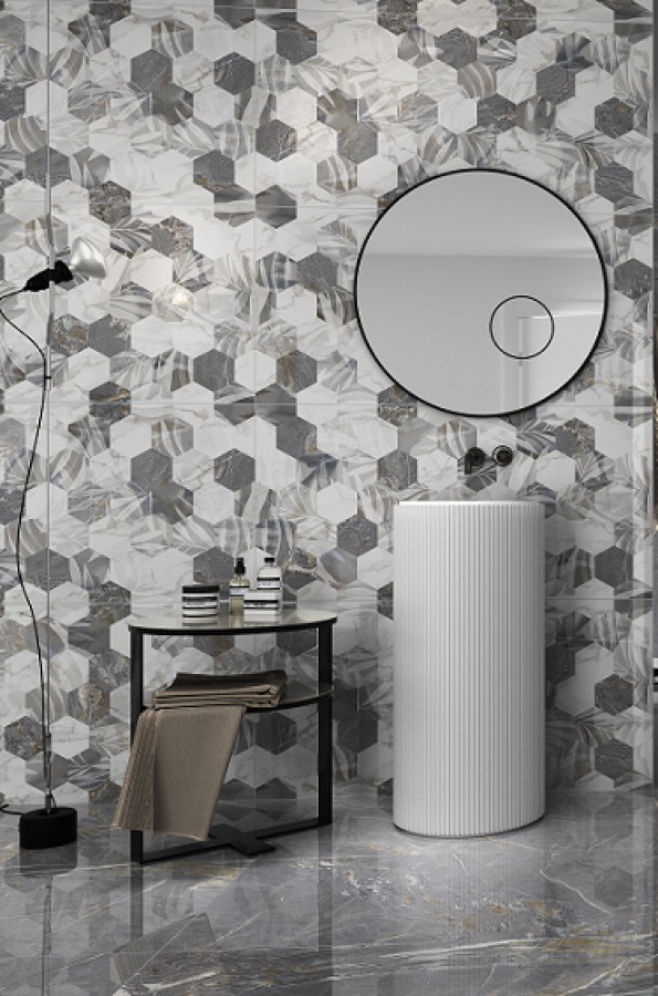 Плитка настенная 119x59 Декор Грисо полированный полированная Emigres Плитка настенная 119x59 Декор Грисо полированный полированная Emigres