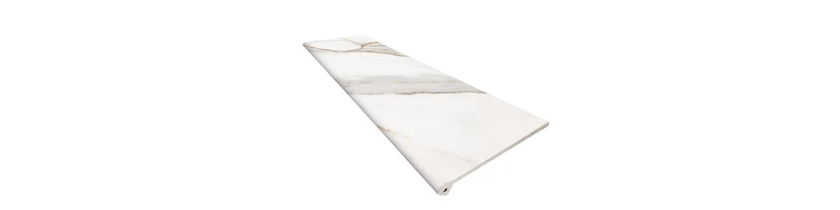 Плитка Exagres ступень фронтальная 120x33 Marbles C 1 Fior Calacatta матовая Плитка Exagres ступень фронтальная 120x33 Marbles C 1 Fior Calacatta матовая
