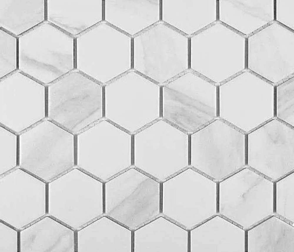 Мозаика Porcelain Hexagon Carrara 51 28.4x32.4 Философия Мозаики Мозаика Porcelain Hexagon Carrara 51 28.4x32.4 Философия Мозаики