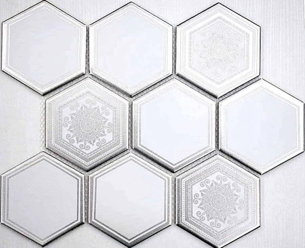 Мозаика Porcelain Hexagon Carrara Decor 95 25.8x29.5 Философия Мозаики Мозаика Porcelain Hexagon Carrara Decor 95 25.8x29.5 Философия Мозаики
