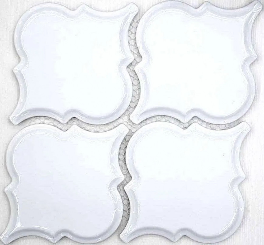 Мозаика Porcelain Arabesko Bevel White 21.85x21.85 Философия Мозаики Мозаика Porcelain Arabesko Bevel White 21.85x21.85 Философия Мозаики