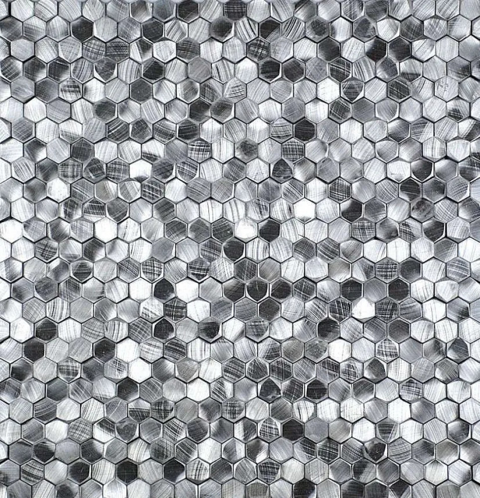 Мозаика Aluminium 3D Hexagon Metal 29.8x30.8 Философия Мозаики Мозаика Aluminium 3D Hexagon Metal 29.8x30.8 Философия Мозаики