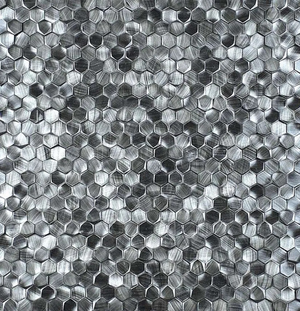 Мозаика Aluminium 3D Hexagon Metal Titanium 29.8x30.8 Философия Мозаики Мозаика Aluminium 3D Hexagon Metal Titanium 29.8x30.8 Философия Мозаики