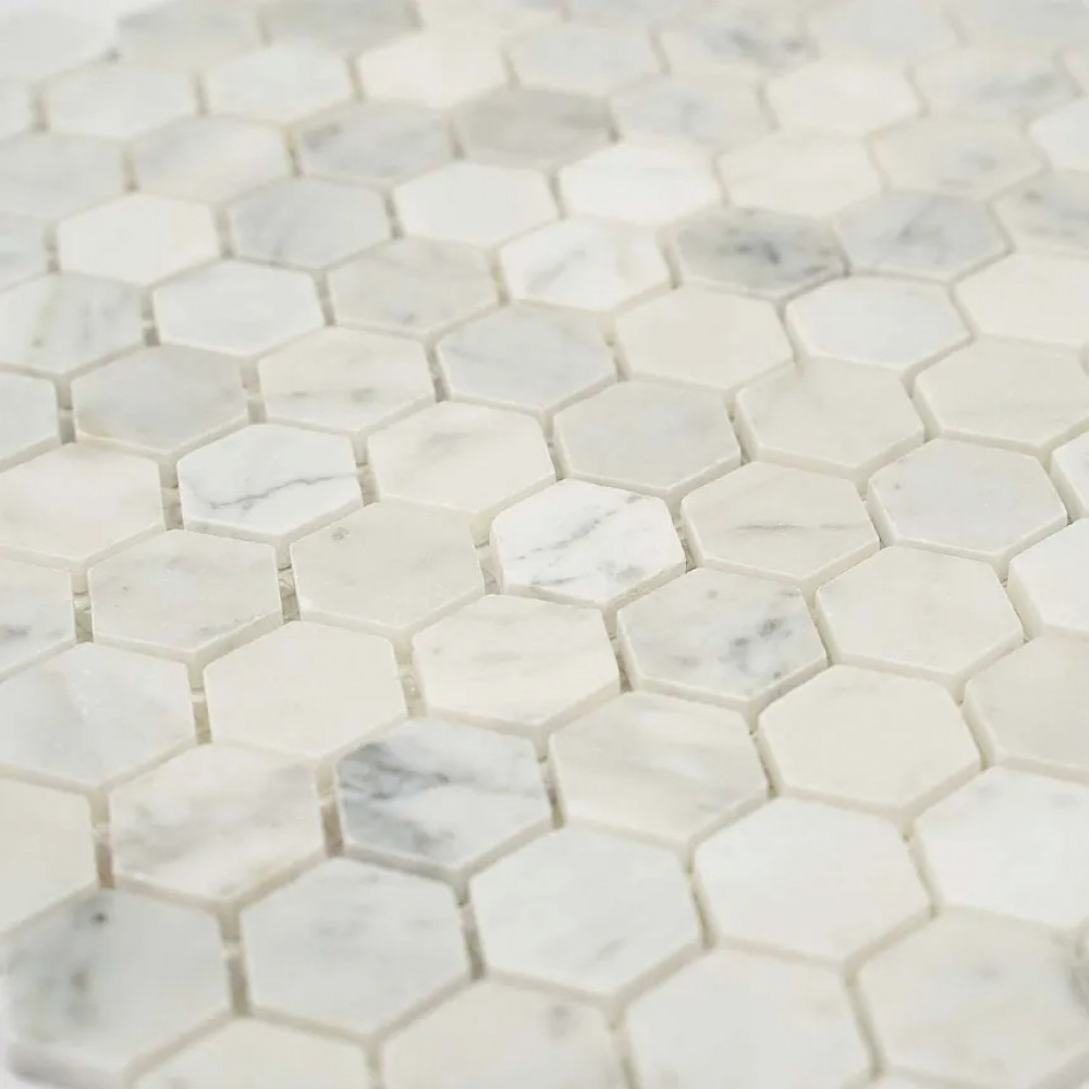 Мозаика Hexagon Bianco Carrara 48 26.6x30.5 Философия Мозаики Мозаика Hexagon Bianco Carrara 48 26.6x30.5 Философия Мозаики