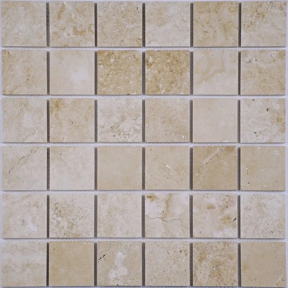 Мозаика Light Travertine 48-6P 30.5x30.5 Философия Мозаики Мозаика Light Travertine 48-6P 30.5x30.5 Философия Мозаики