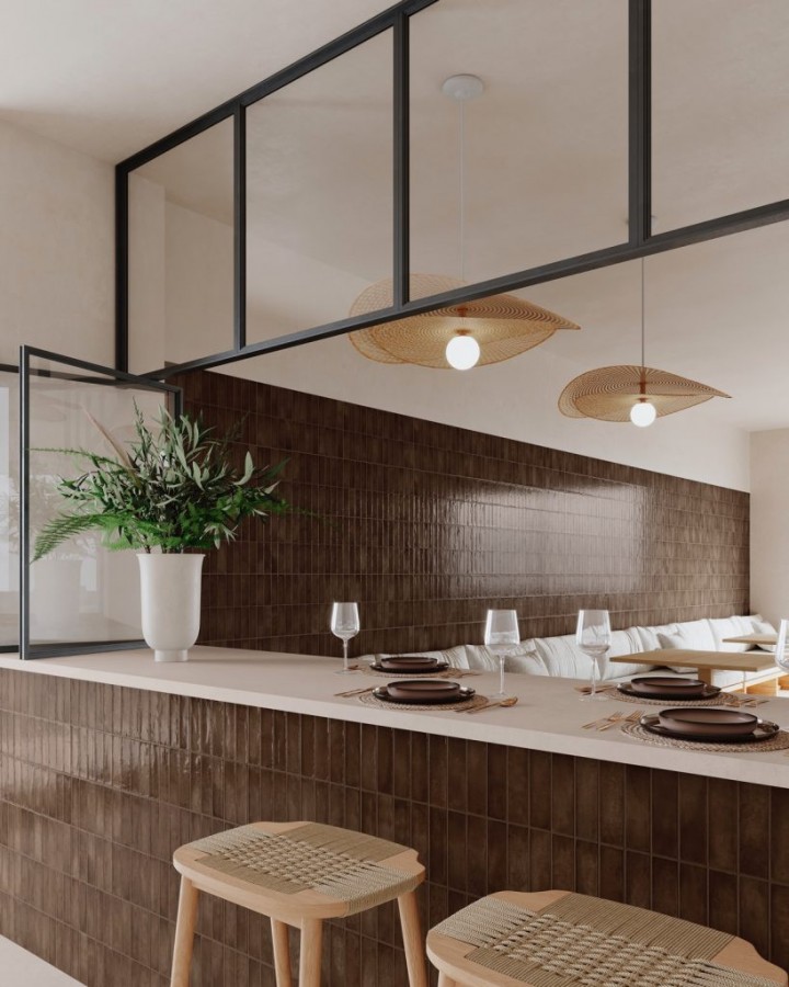 Плитка 62x32 Деко Артис Плюс коричневый глянцевая Gayafores Плитка 62x32 Деко Артис Плюс коричневый глянцевая Gayafores