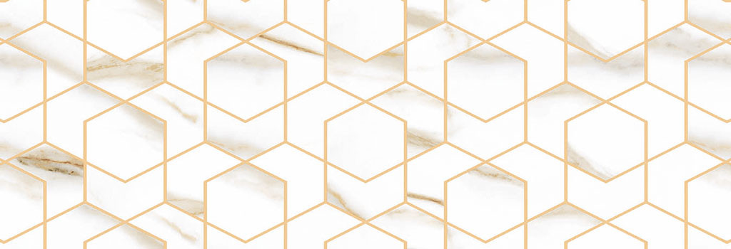 Настенная плитка декорированная 90x30 Manzoni Gold матовая белый Geotiles Настенная плитка декорированная 90x30 Manzoni Gold матовая белый Geotiles