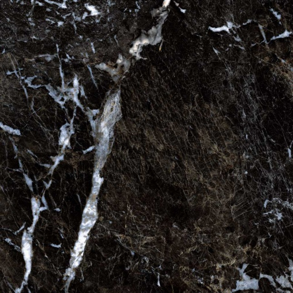 Керамогранит Грани Таганая 60x60 Gresse-Stone Simbel-carbon мрамор черно-белый GRS05-03 матовая чёрный