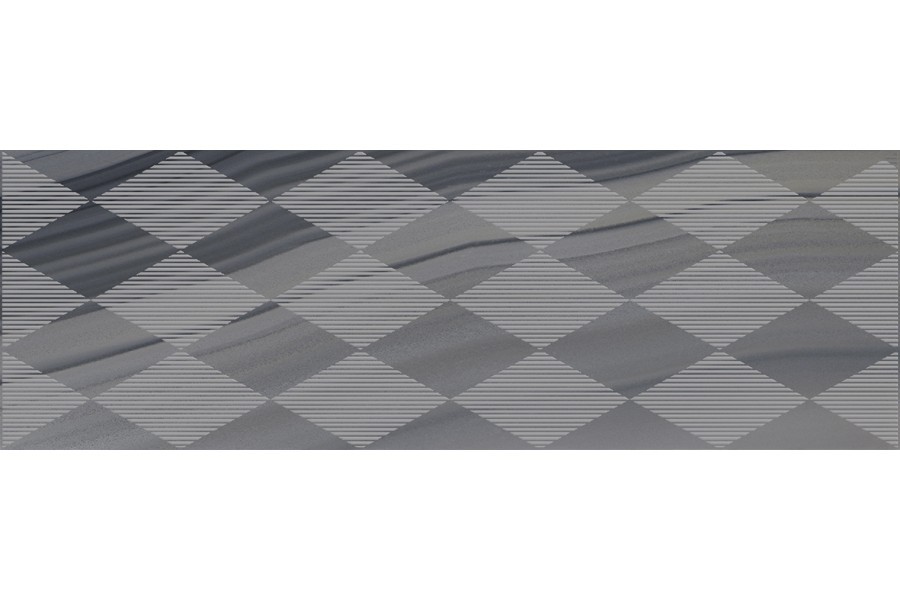 Плитка Agat Geo Декор серый 20х60