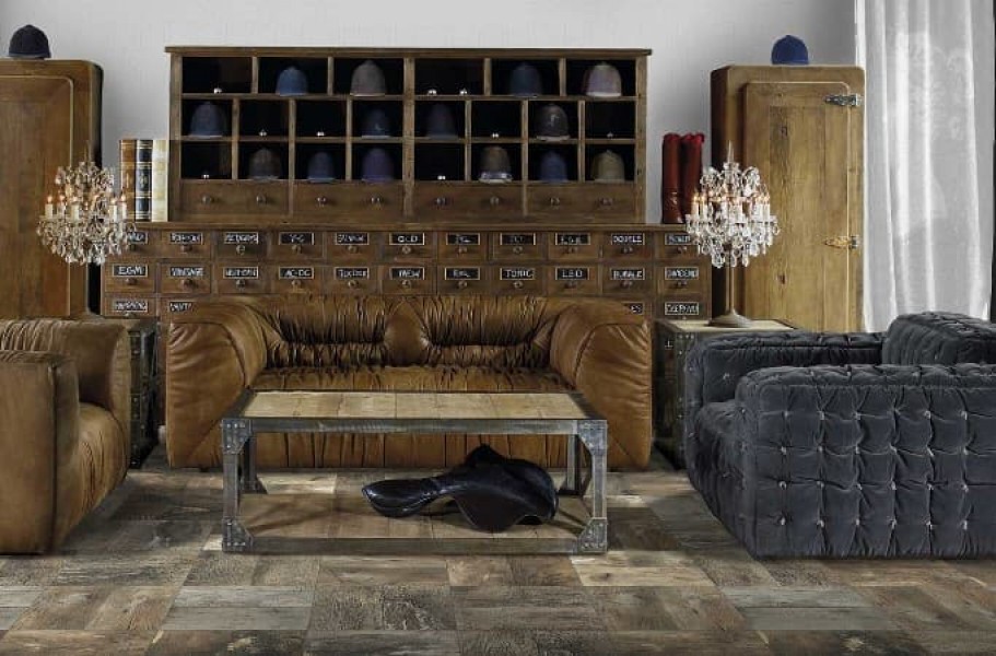 Керамогранит 30x30 Distressed Bohemian гладкая матовая коричневый New Tiles Керамогранит 30x30 Distressed Bohemian гладкая матовая коричневый New Tiles