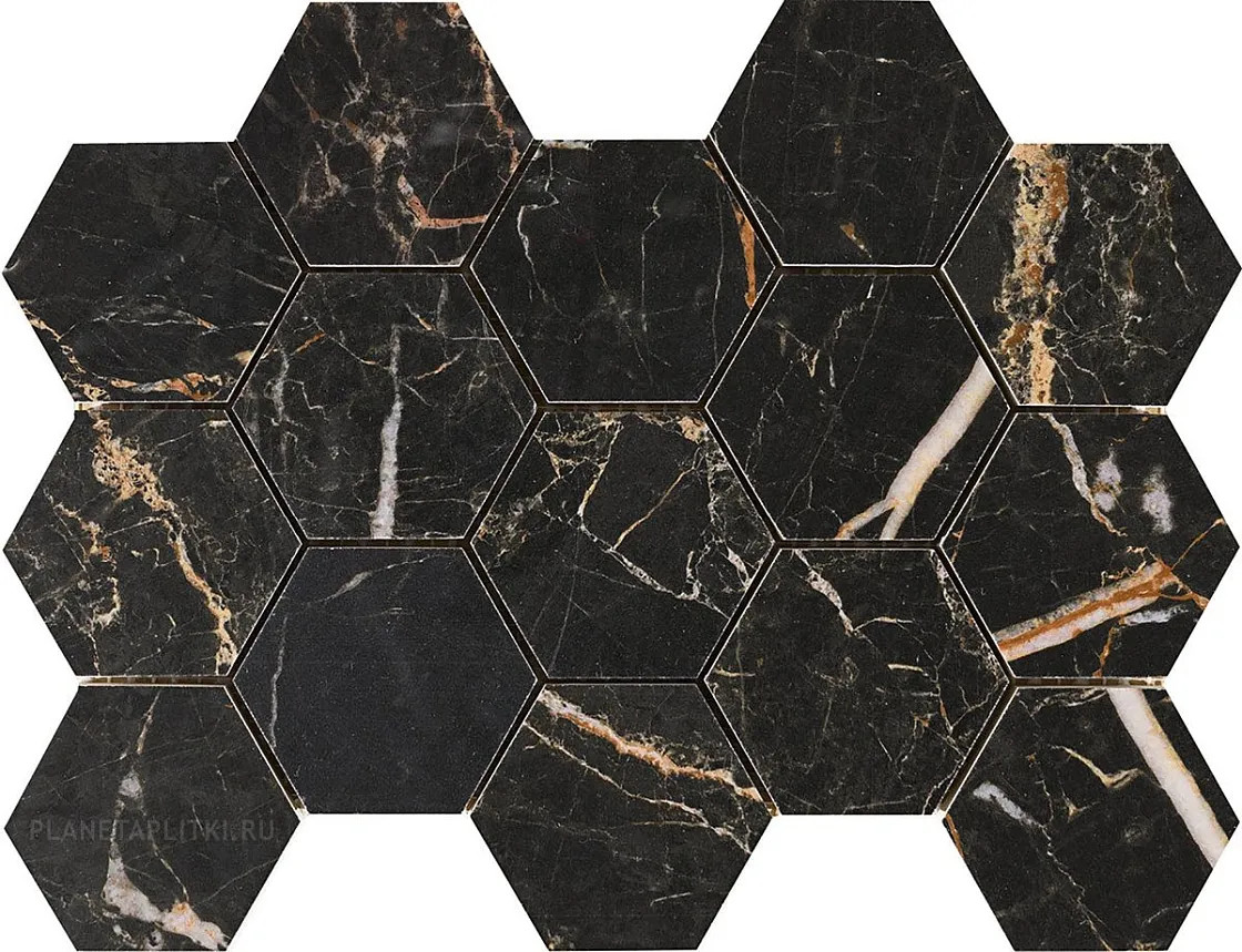 Мозаика 33x23 Malla Cr. Lux Laurants Hex Brown полированная Pamesa Мозаика 33x23 Malla Cr. Lux Laurants Hex Brown полированная Pamesa