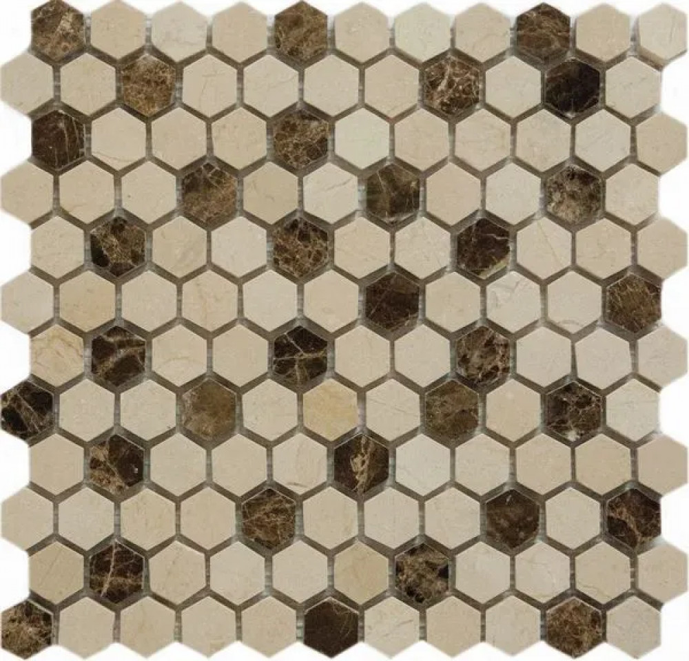 Мозаика QS-Hex027-25P/10 30.5x30.5 Q-Stones Мозаика QS-Hex027-25P/10 30.5x30.5 Q-Stones