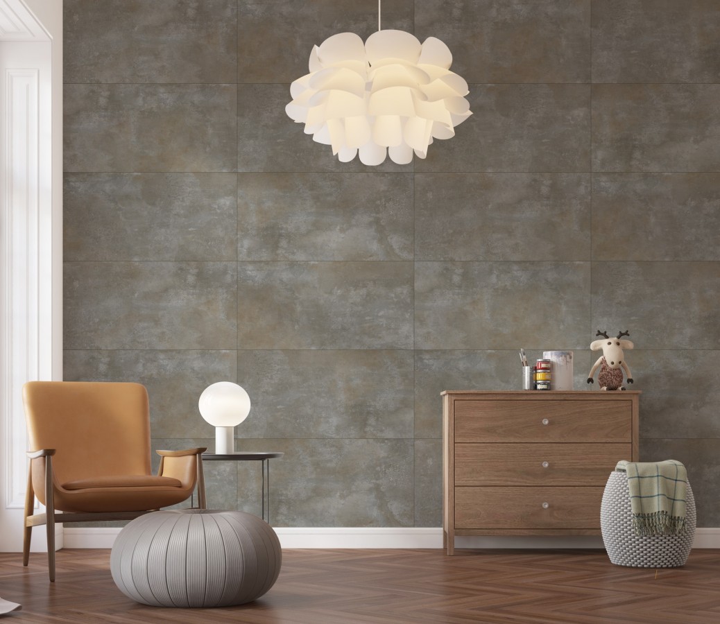 Плитка настенная 120x60 Гронза серый матовый матовая Realistik Плитка настенная 120x60 Гронза серый матовый матовая Realistik