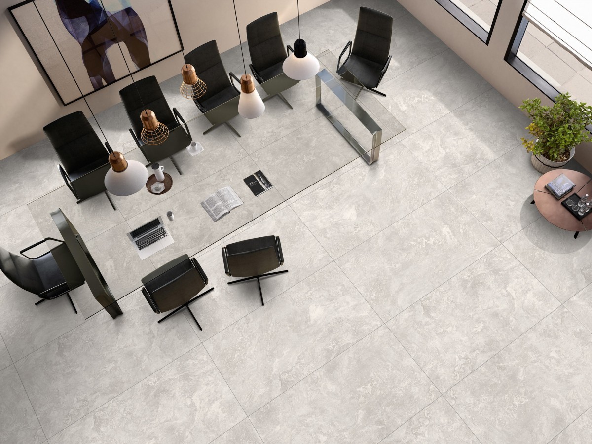 Плитка настенная 120x60 Конкрит белый матовый матовая Realistik Плитка настенная 120x60 Конкрит белый матовый матовая Realistik