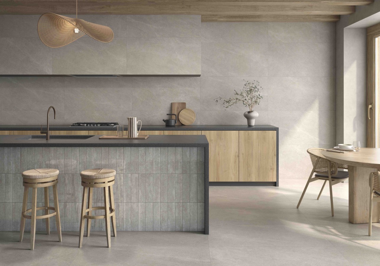 Плитка 120x60 Ривьера серый матовая Roca Плитка 120x60 Ривьера серый матовая Roca