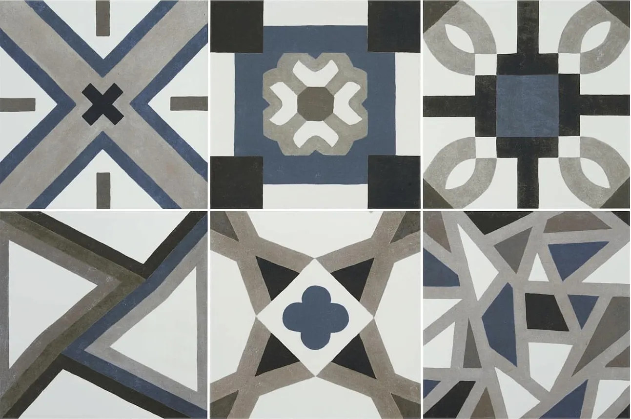 Керамогранит Niza Azul (6 дизайнов) 20x20 Roca Керамогранит Niza Azul (6 дизайнов) 20x20 Roca