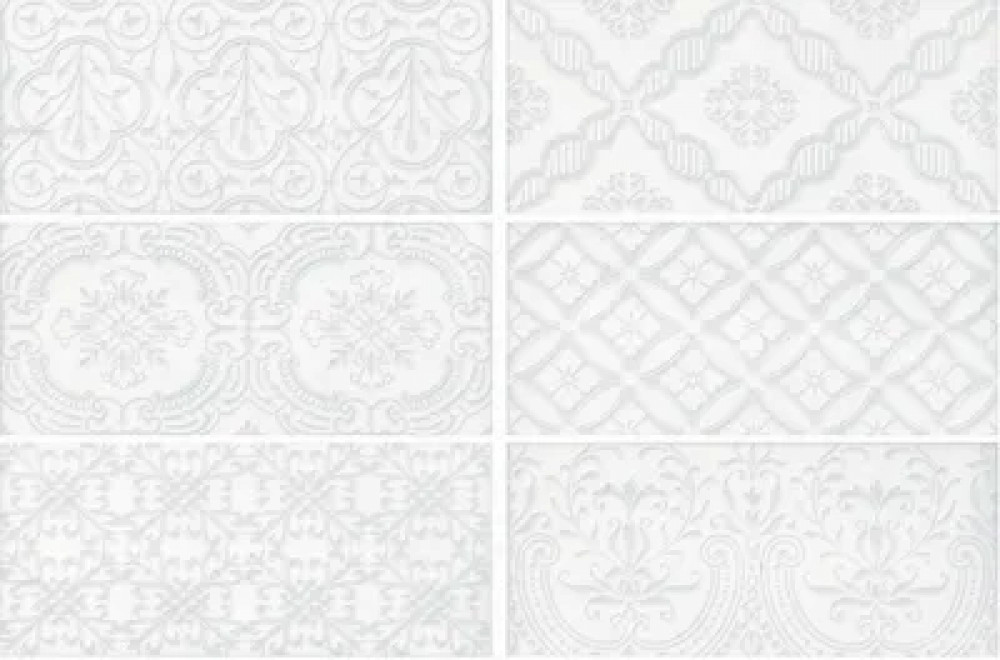 Плитка настенная Maiolica White Deco 11x25 Roca Плитка настенная Maiolica White Deco 11x25 Roca