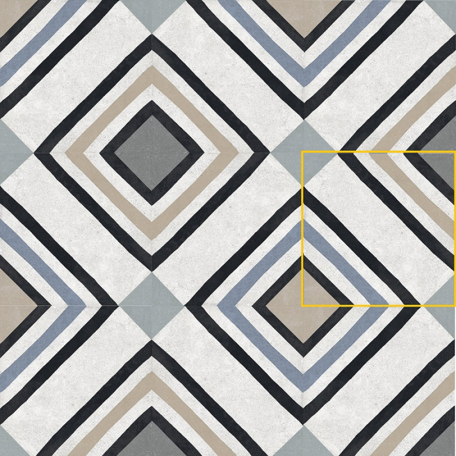 Плитка Rondine керамогранит 20x20 Swing 04 Blue матовая Плитка Rondine керамогранит 20x20 Swing 04 Blue матовая