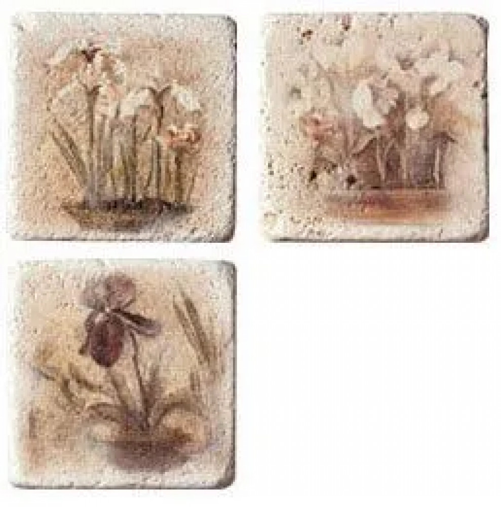 Плитка декор Inserto Travertino (комп-т 3 шт.) 10x10 Serenissima Cir Плитка декор Inserto Travertino (комп-т 3 шт.) 10x10 Serenissima Cir