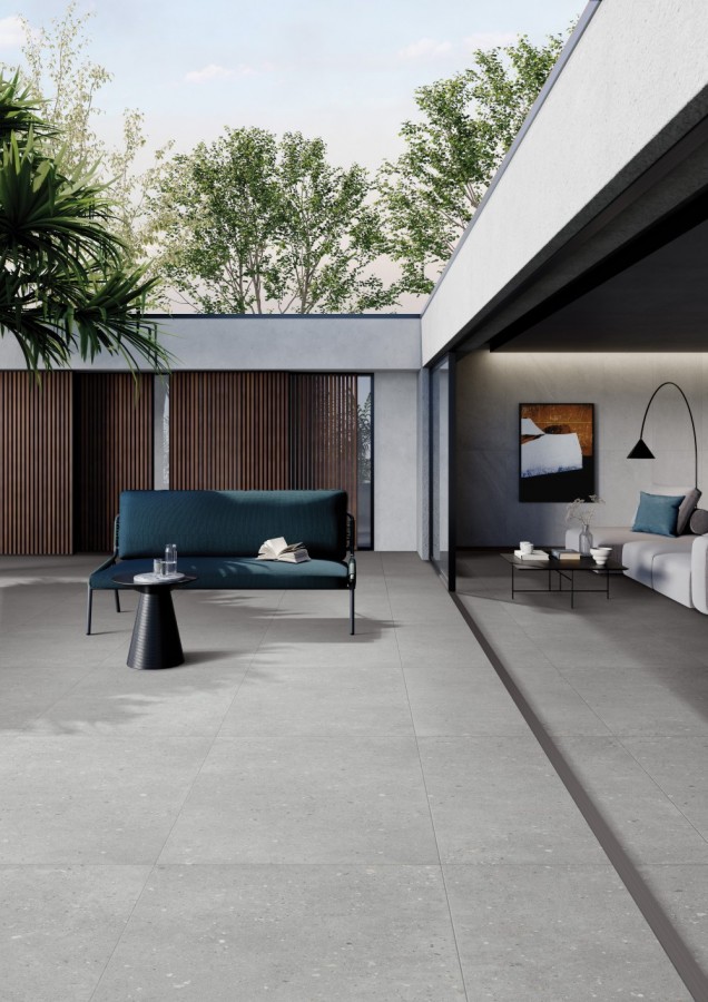 Плитка напольная 120x60 ФлэйкЦемент Серый МатR10A матовая структурная Vitra Плитка напольная 120x60 ФлэйкЦемент Серый МатR10A матовая структурная Vitra