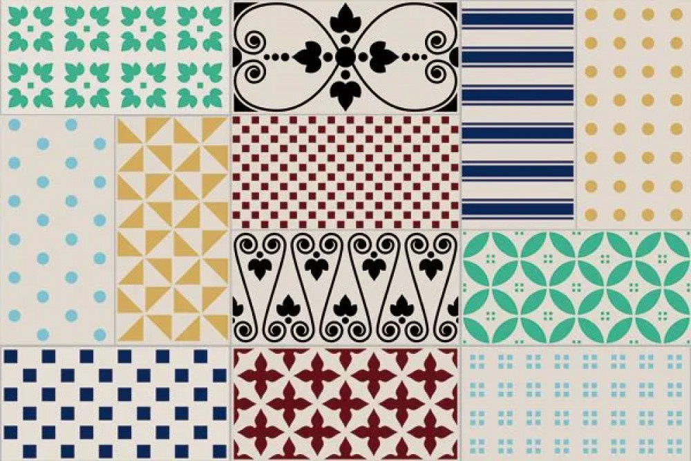 Декор mix Clichy Vanilla 10x20 Vives Декор mix Clichy Vanilla 10x20 Vives